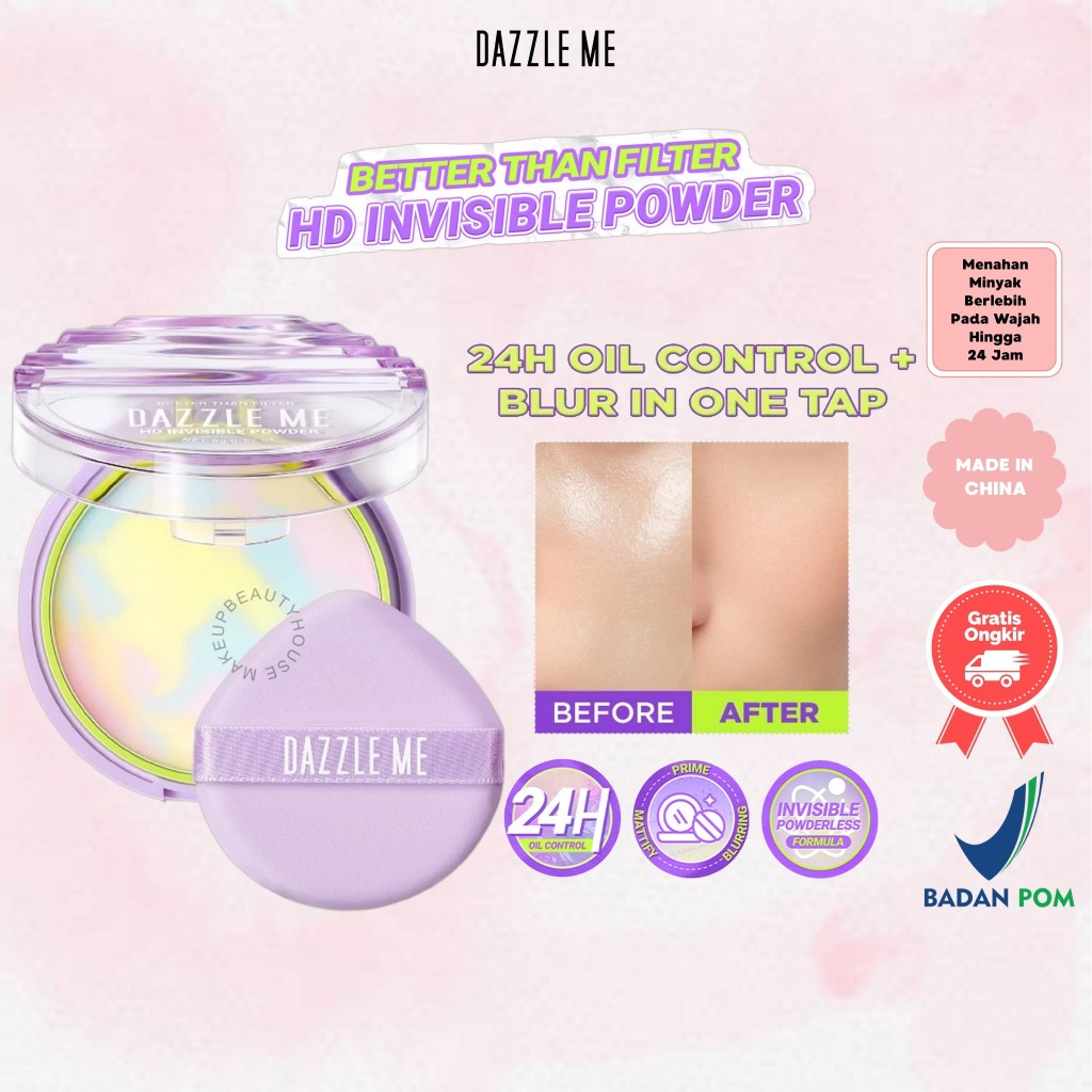 Jual DAZZLE ME Better Than Filter HD Invisible Powder 5g - Loose Powder ...
