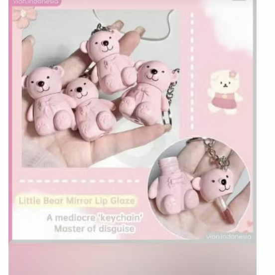 Jual gantungan kunci liptin beruang lucu unik anti razia di sekolah ...