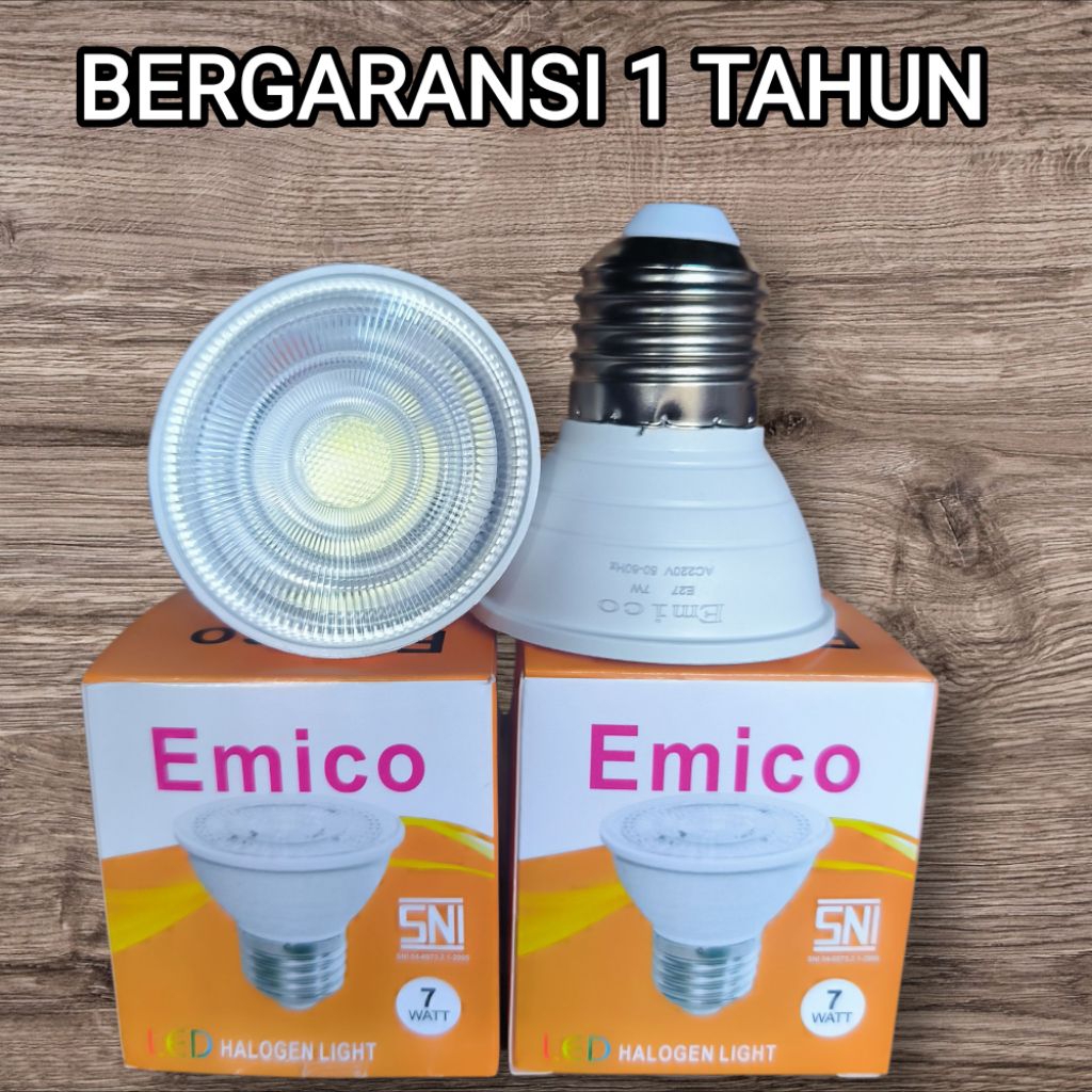 Jual EMICO LAMPU LED Halogen SPOT LIGHT 7W E27 CAHAYA PUTIH / KUNING ...