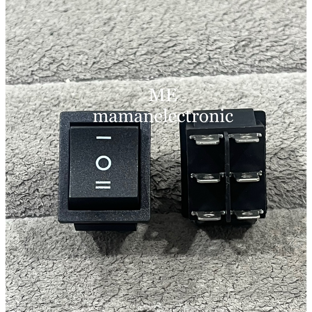 Jual ROCKER SWITCH 6 PIN ON/OFF/ON TANPA LAMPU | Shopee Indonesia