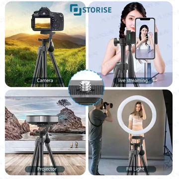 STORISE Ring Light 26cm Tripod 1 Meter 1 SET Bluetooth Lampu Ringlight Vlog Konten Make Up