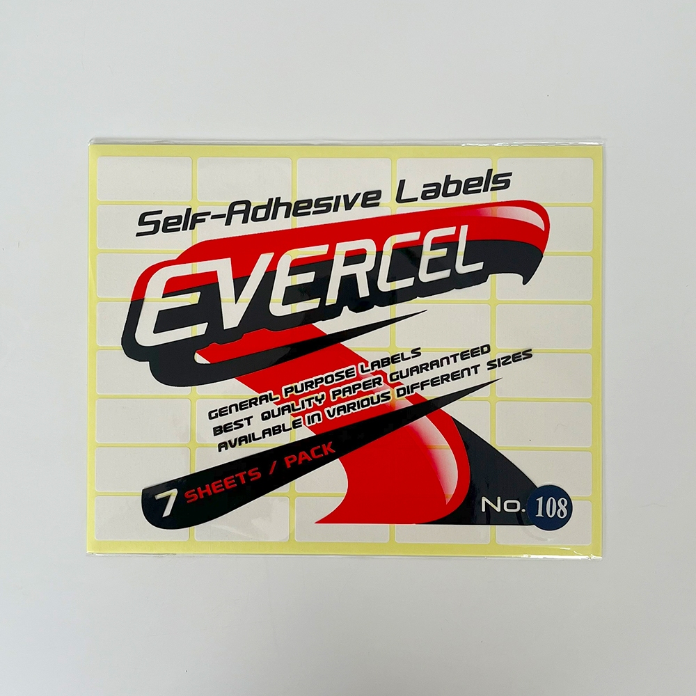 Jual LABEL EVERCEL No. 108 (7 Sheets/Pack) | Shopee Indonesia