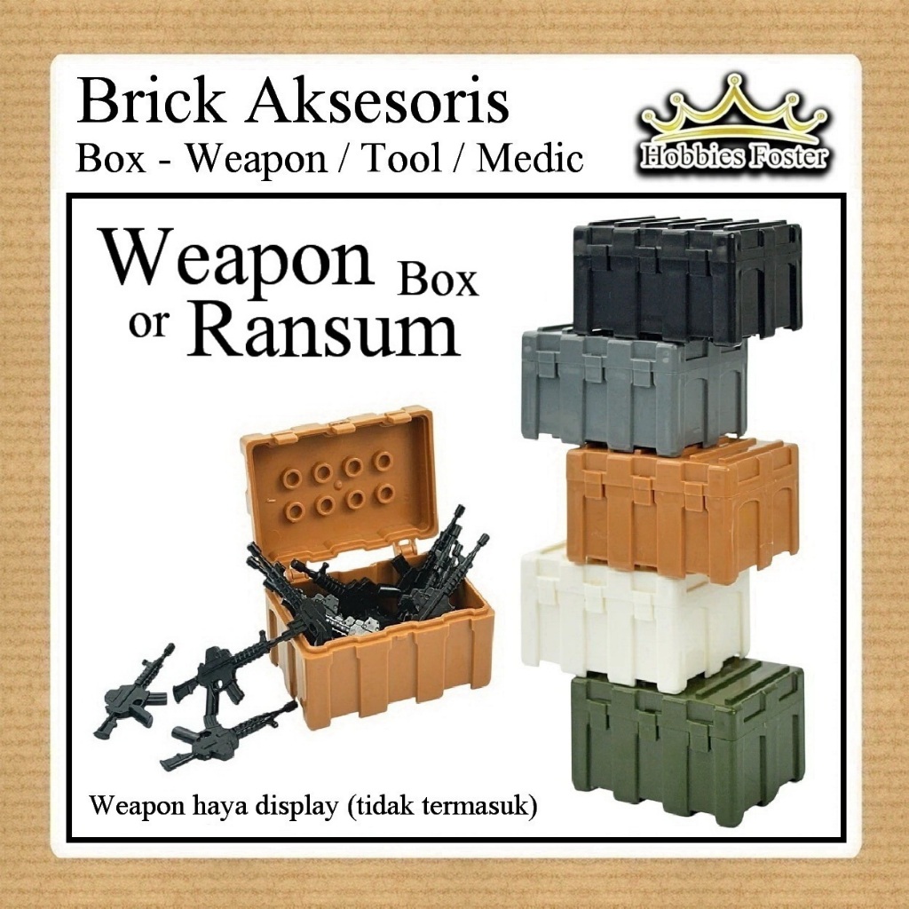 Jual HBF Brick ACC Equip Military BOX - Aksesoris Diorama Perang ...