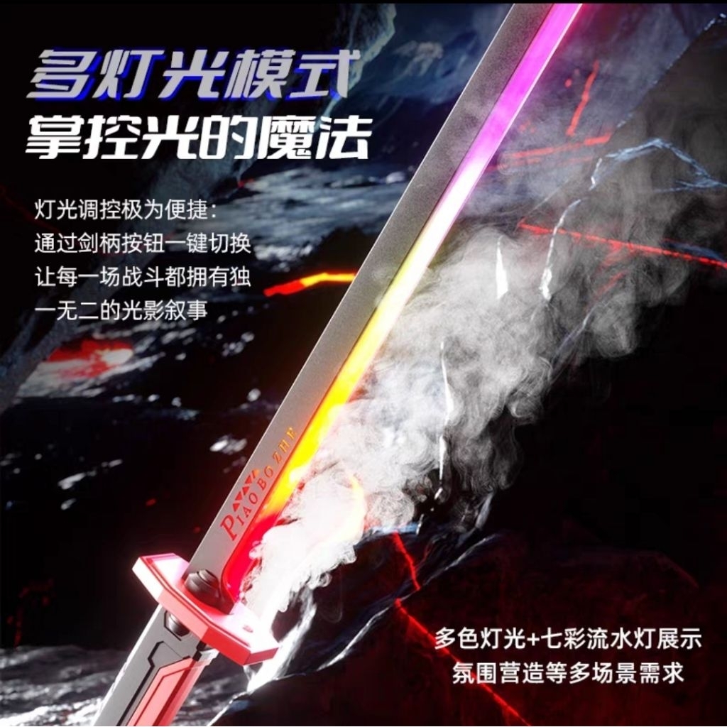 Jual Props Pedang Cyberpunk Spark Sword LED Smoke Lightsaber | Shopee ...