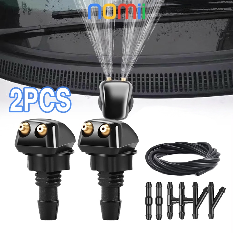 Jual 1Set Nozzle Air Wiper Set Selang Wiper Mobil Adjustable Nozzle ...