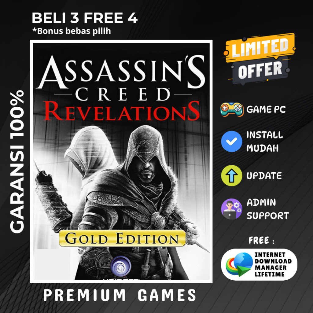 Jual Assassins Creed Revelations Gold Edition | Game PC | Game Laptop ...