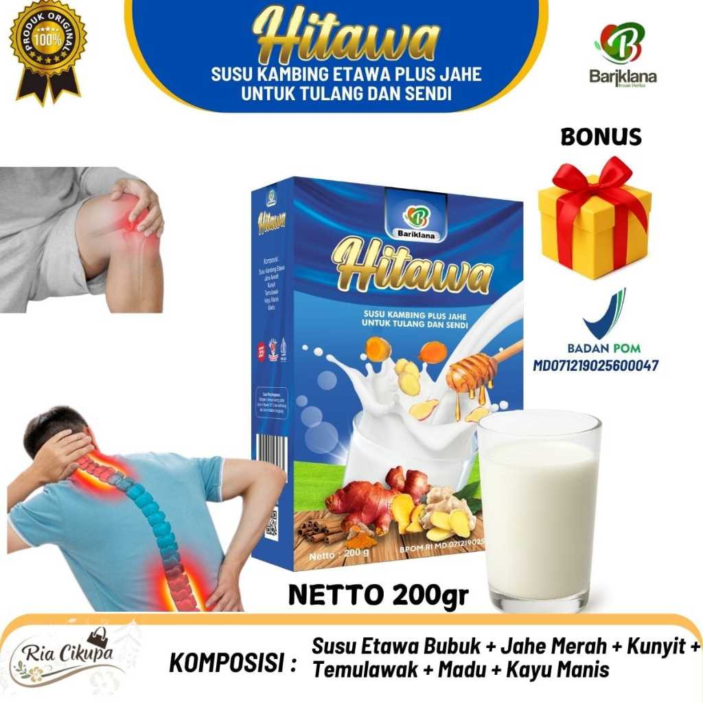 Jual Hitawa 200gr Susu Kambing Etawa Herbal – Jahe Temulawak | Rematik ...