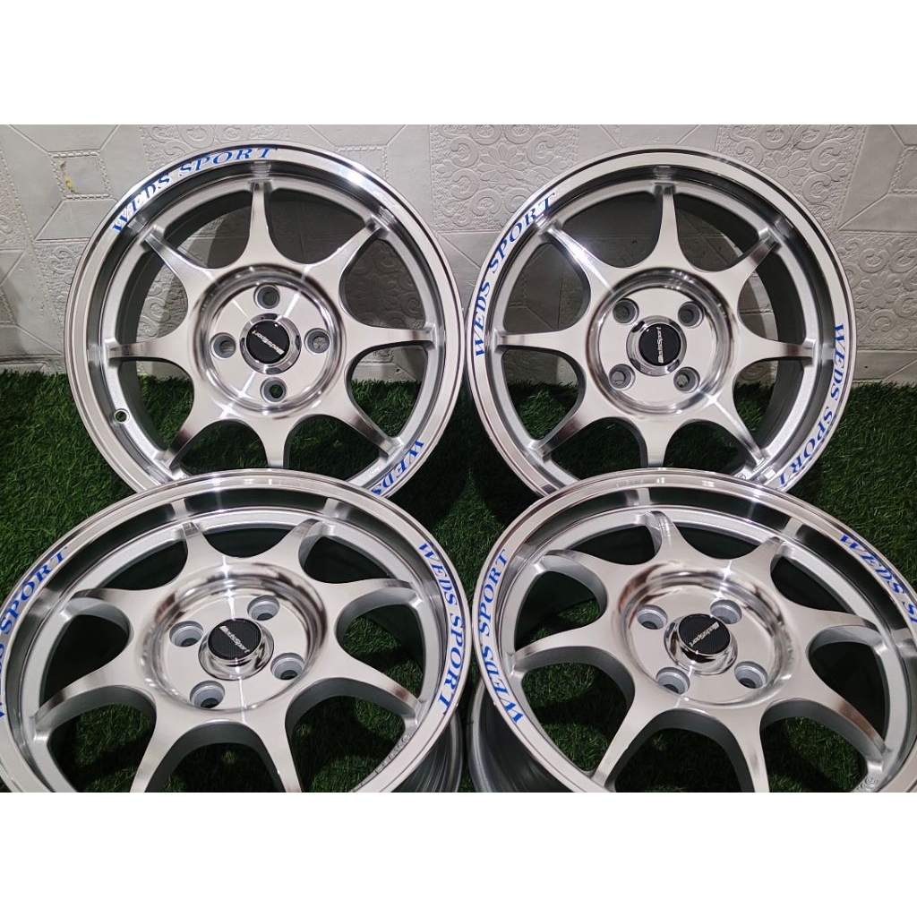 Jual velg mobil wedssport tc05 R15 ( baru ) full polish | Shopee Indonesia