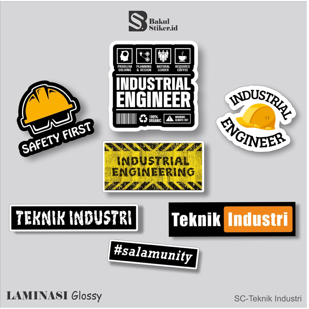 Jual stiker cutting premium Teknik industri / stiker Industrial ...
