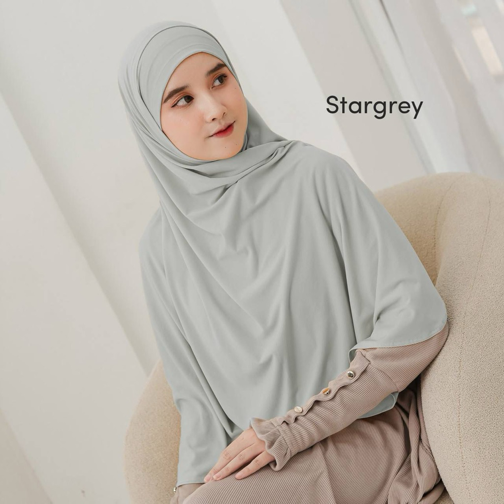 Nazneen ELVINA PASHMINA INSTAN OVAL Kerudung Bergo Sat Set Yang Bikin Penampilan Kamu Semakin Cantik