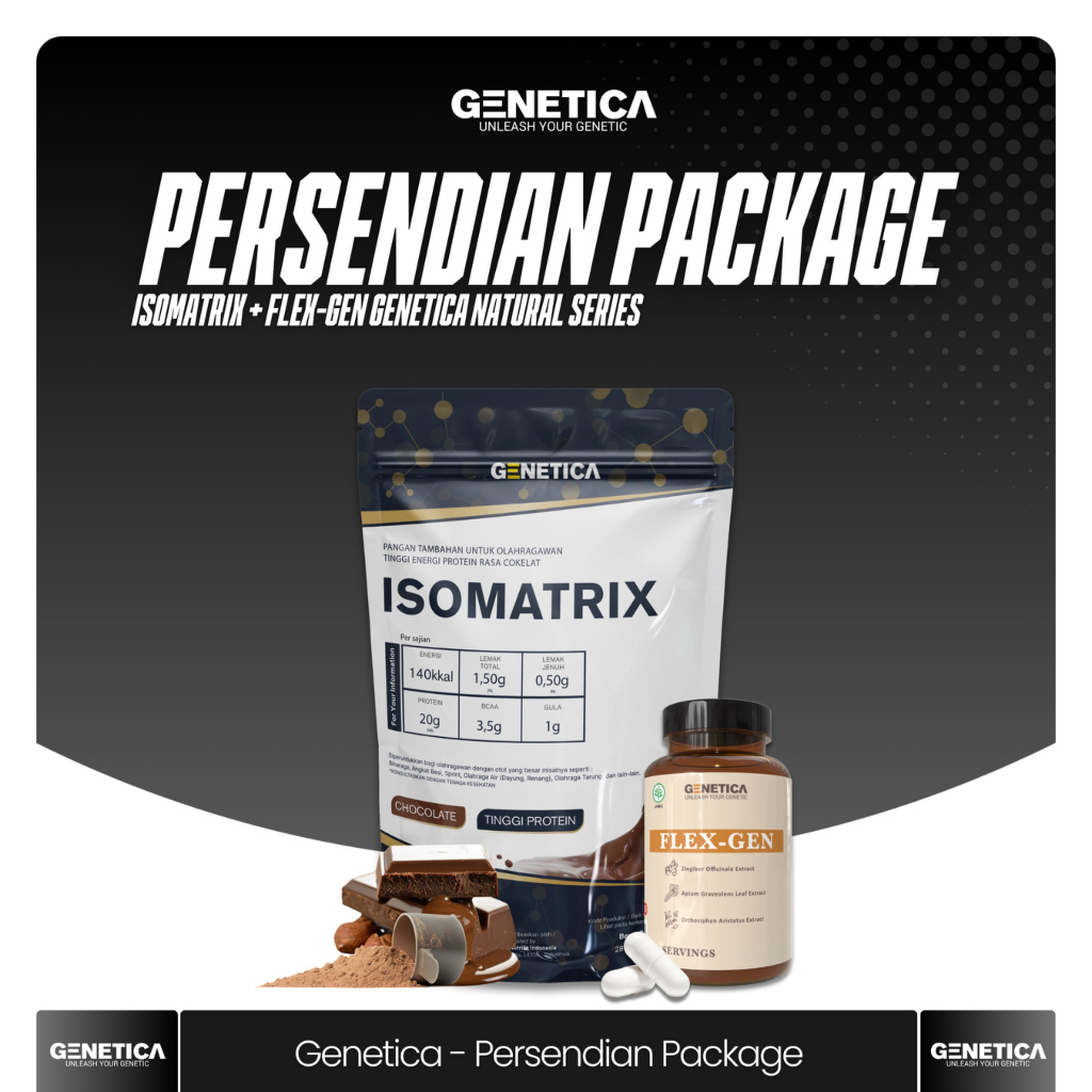 Jual Paket Anti Nyeri Sendi Genetica Isomatrix 2 lbs + Genetica Flex ...