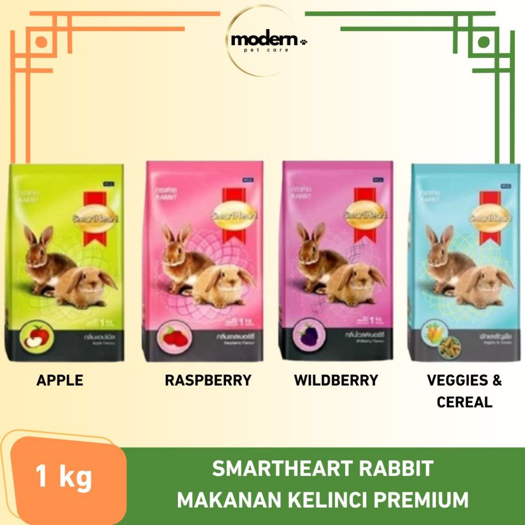 Jual SmartHeart Rabbit Makanan Kelinci Premium Freshpack 1kg | Shopee ...