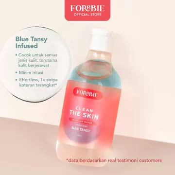 Forebie Clean The Skin Micellar Water Infused With Blue Tansy Pembersih Wajah Lembut Menenangkan