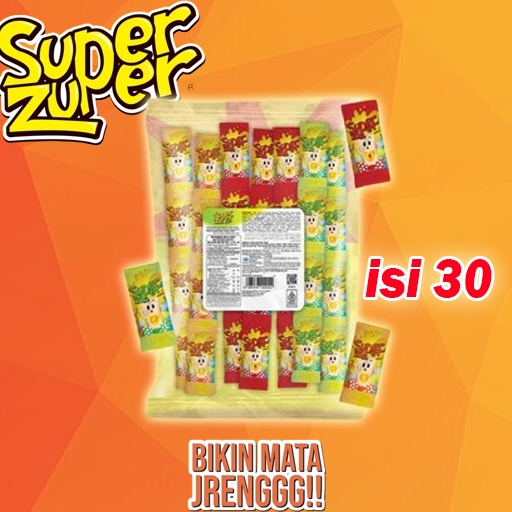 Jual Permen Super Zuper Mix 30 Pcs Lemon Strawberry | Shopee Indonesia