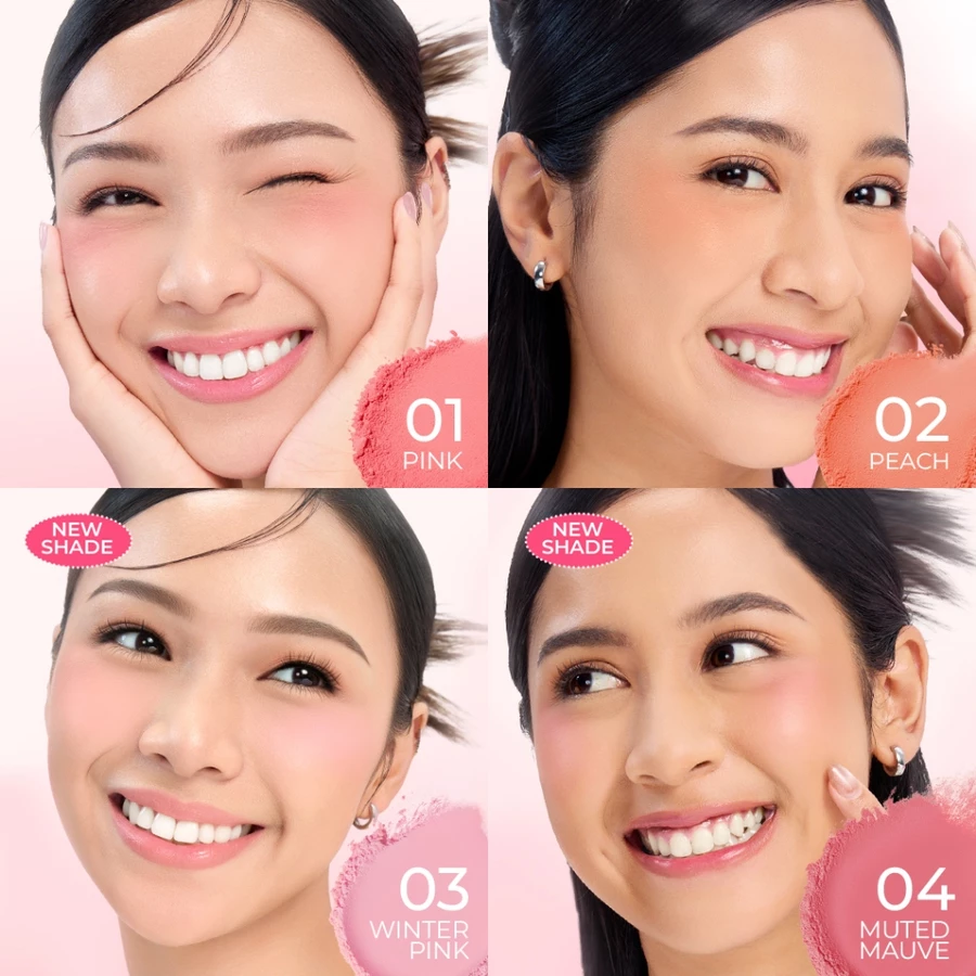 Kemasan Hanasui Perfect Cheek Blush & Go Powder yang praktis untuk dibawa interview
