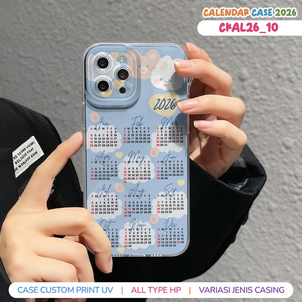Jual Case Custom Design Kalender 2026 / Calendar Case 2026 Softcase ...