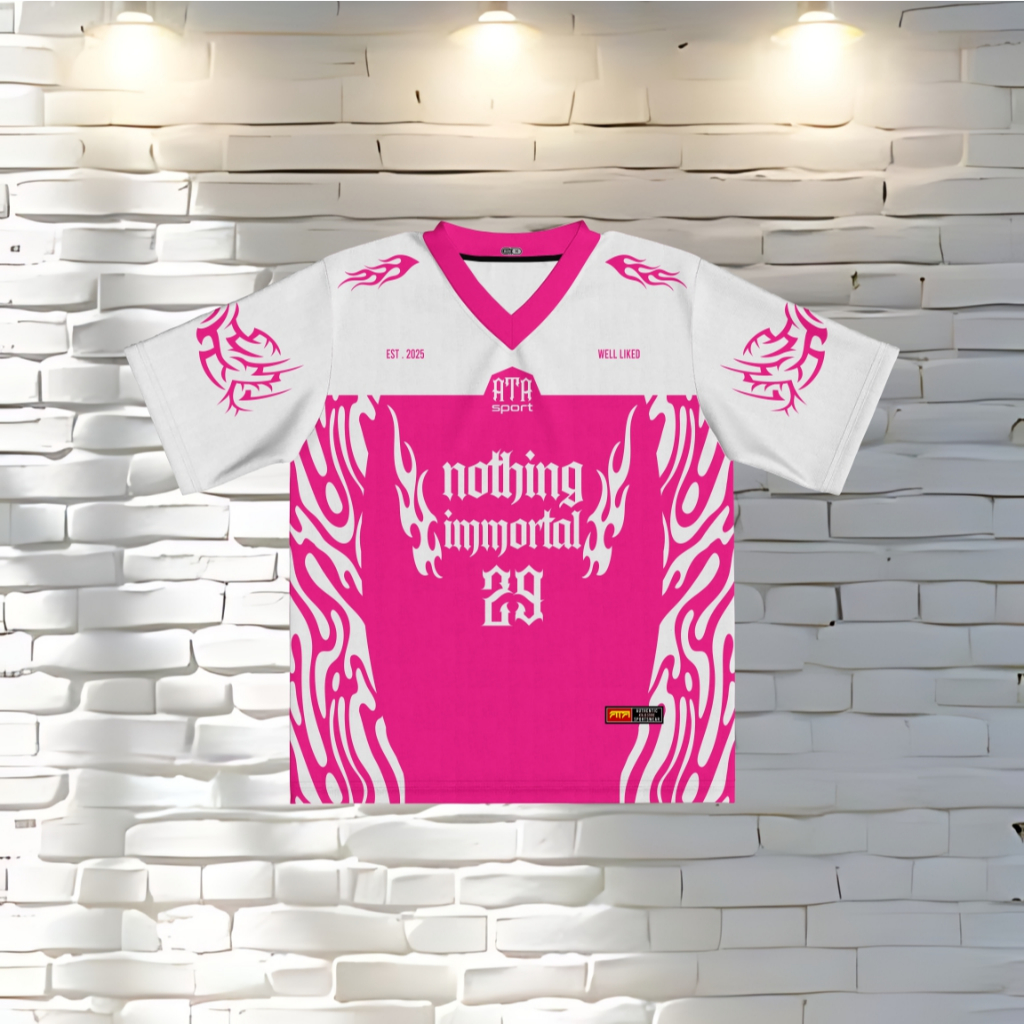 Jual JERSEY RUGBY IMMORTAL PINK PRINTING FREE NICKNAME | Shopee Indonesia