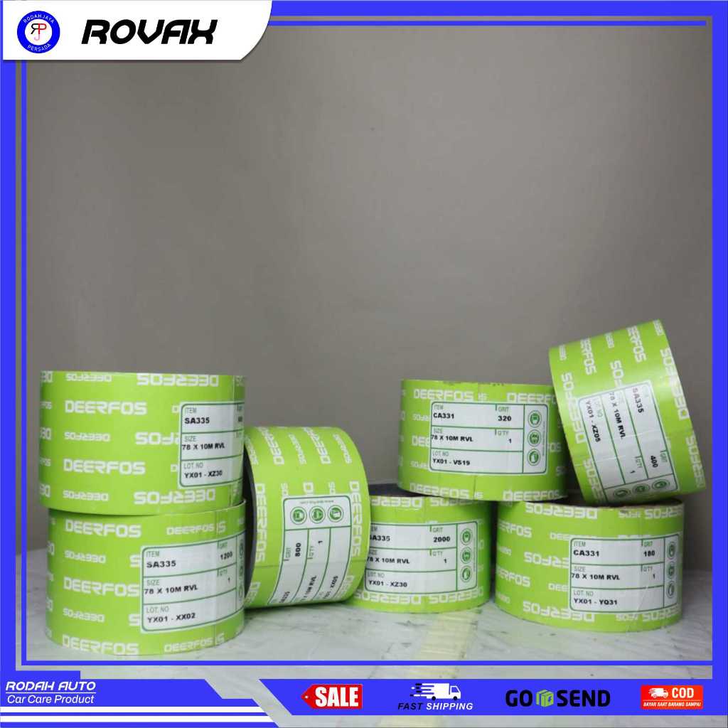 Jual Amplas Roll Velcro Dry Sanding CA/SA 331 ukuran 78 x 10 Meter ...