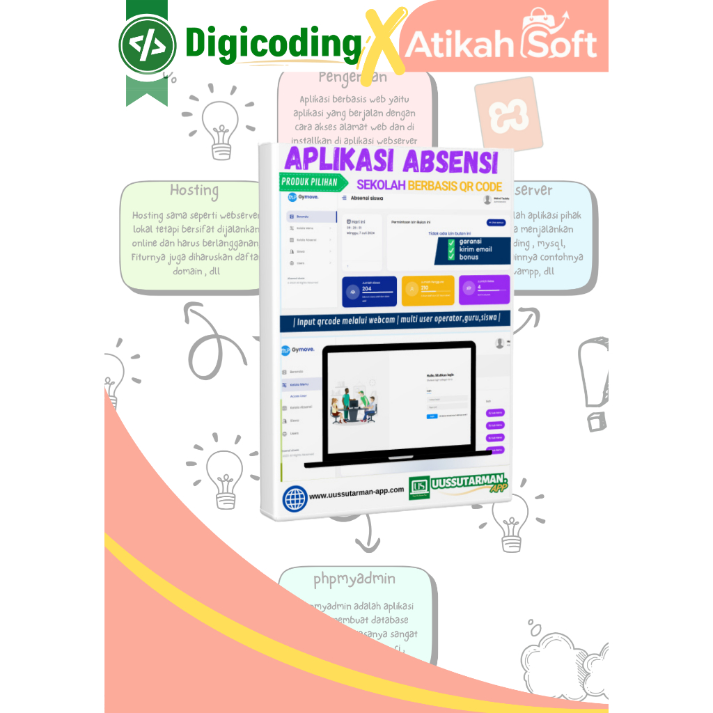 Jual Aplikasi absensi siswa menggunakan Qr untuk sekolah menggunakan ...