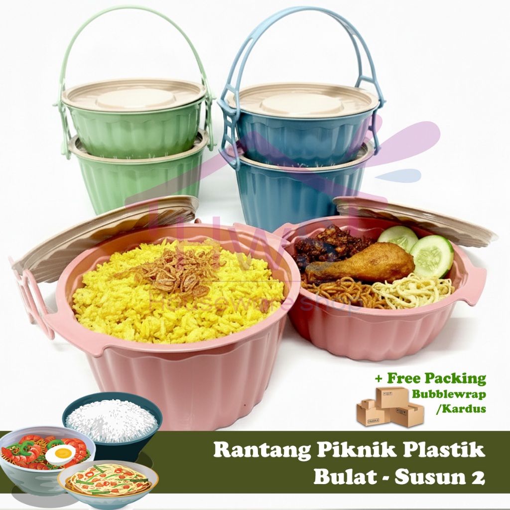 Jual Rantang Plastik 2 Susun / Rantang Tamiya / Wadah Bekal / Selamatan ...