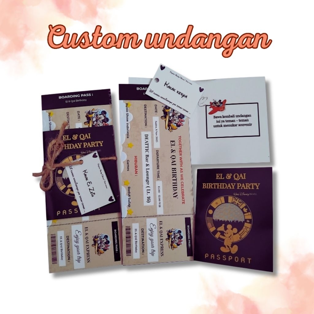 Jual CUSTOM UNDANGAN ULANG TAHUN/CUSTOM UNDANGAN PERNIKAHAN/CUSTOM ...