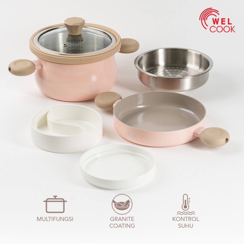 Jual Welcook Everyday Cookware Set - 20 cm Multifunctional Cookware ...