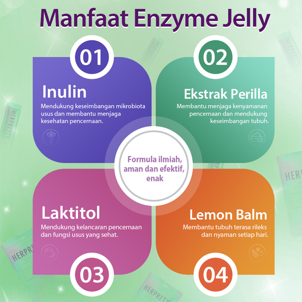Jual HerPretty Enzyme Detox Purify Jelly Matcha Flavor - Jeli Agar Rasa ...