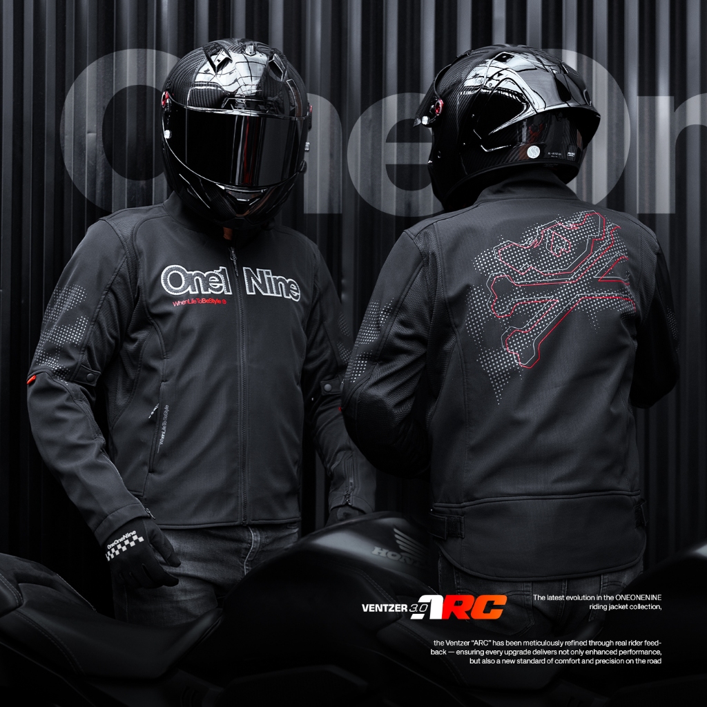 Jual Oneonenine Jaket Riding Ventzer ARC Black Series - Jaket Touring ...