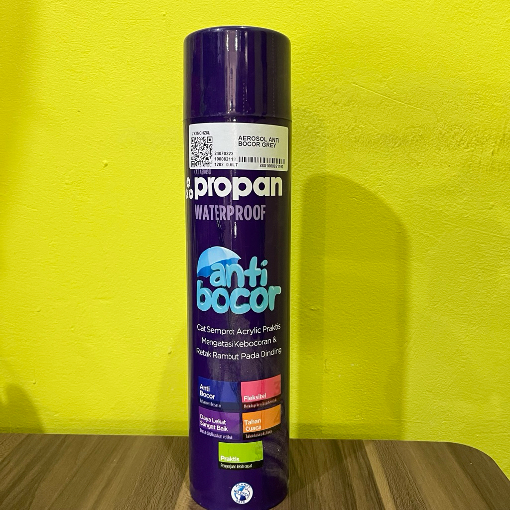 Jual Cat Semprot Anti Bocor Retak Waterproof Aerosol Black Grey 0,6 ...