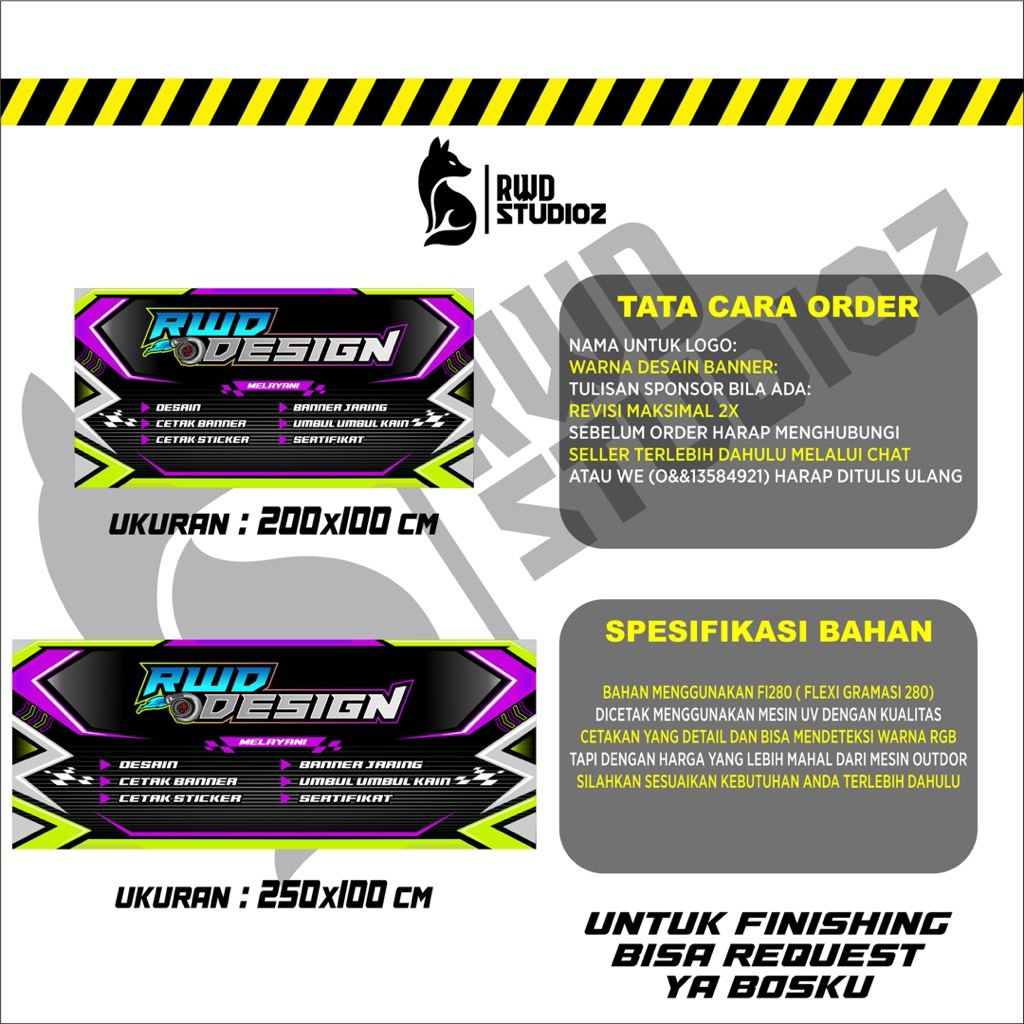 Jual BANNER SPANDUK BENGKEL RACING DICETAK DENGAN MESIN UV | Shopee ...