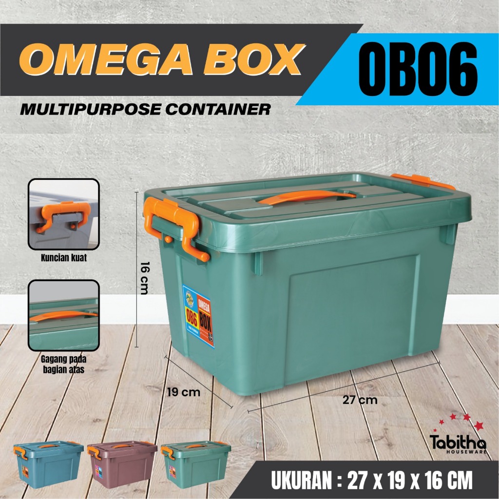 Jual Tabitha Omega Box Container Mini Toolbox Perkakas Dengan Handle ...