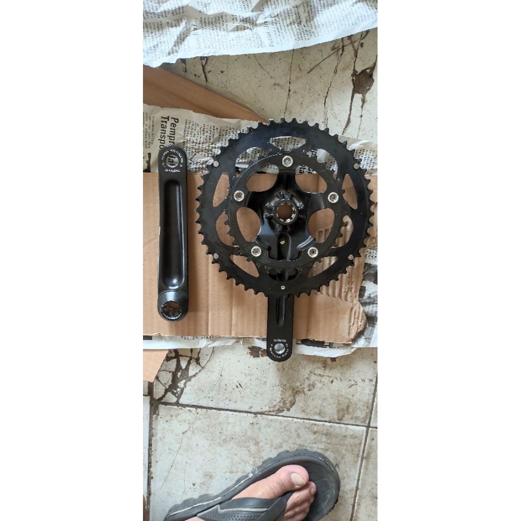 Jual Crank Shimano FC R345 50/34T Copotan Baru | Shopee Indonesia