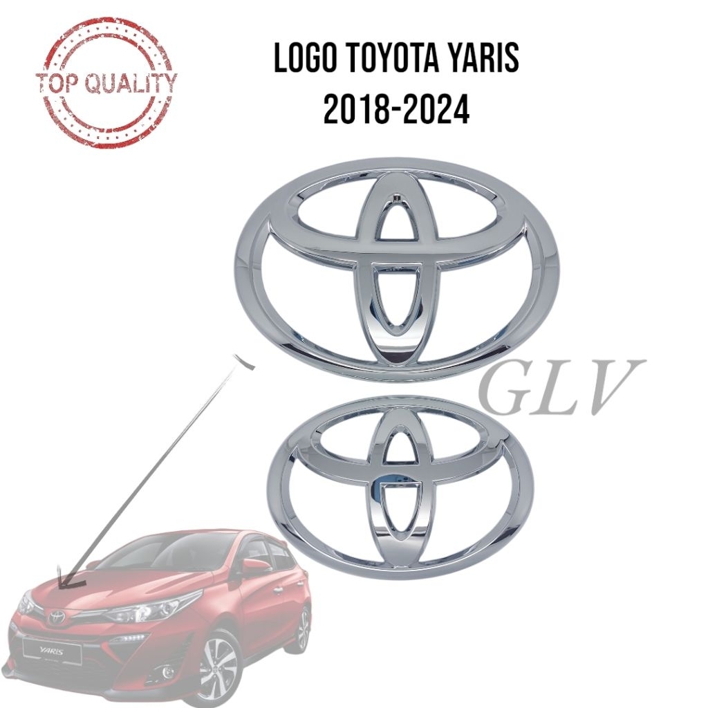 Jual Emblem Logo Toyota Yaris Joker Vios 2018-2025 Chrome Grill Depan ...