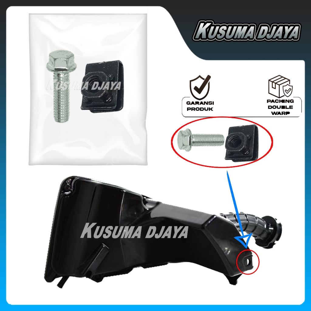 Jual BAUD BAUT 6X20+KLIP 6MM DUDUKAN BOX FILTER UDARA BEAT DELUXE GENIO ...