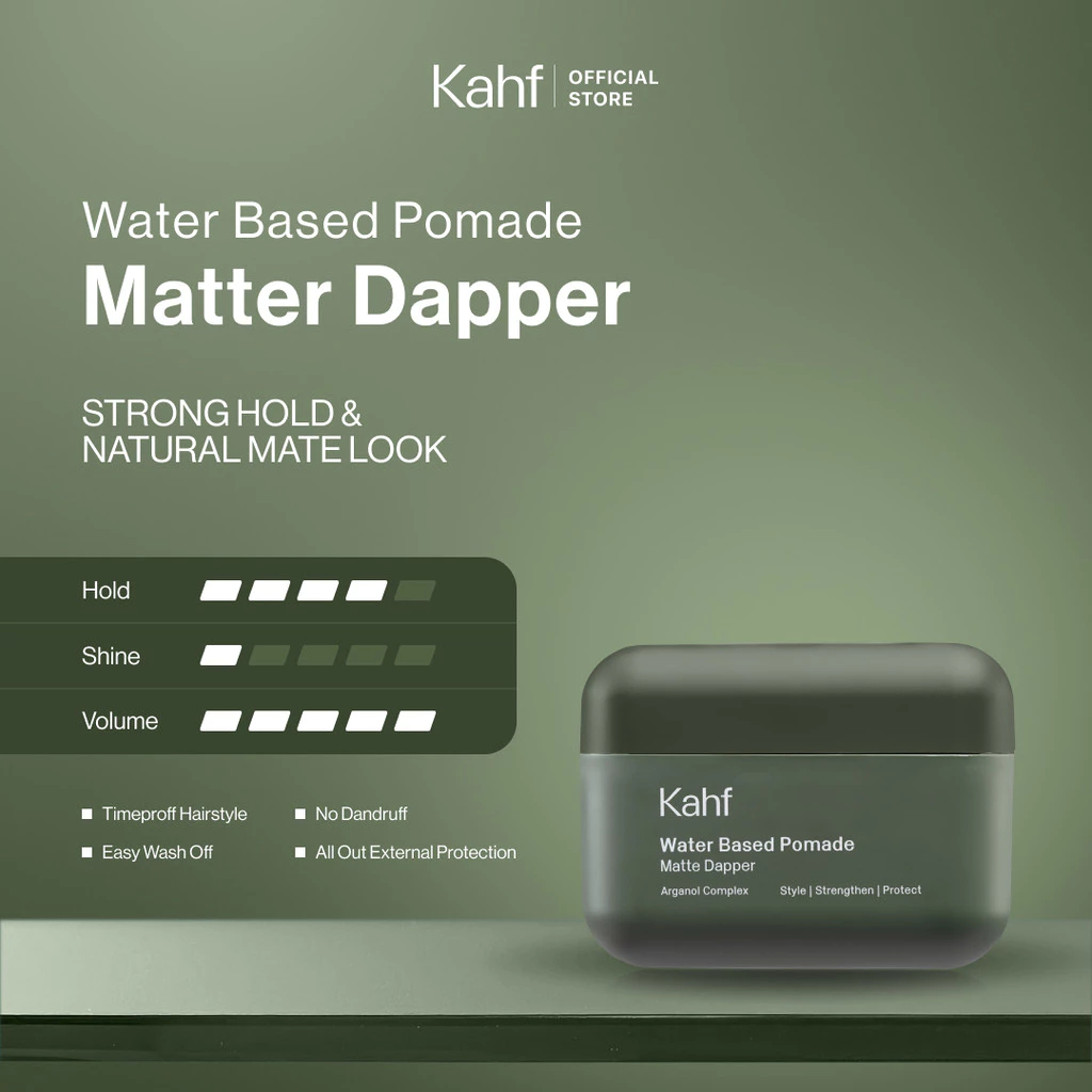Jual Kahf Water-based Pomade Matte Dapper 70 g - Pomade Rambut Pria ...