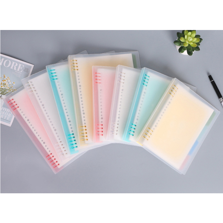 Jual Binder A5/B5 Spiral 8 Ring Berwarna Transparan Plastik Tebal ...