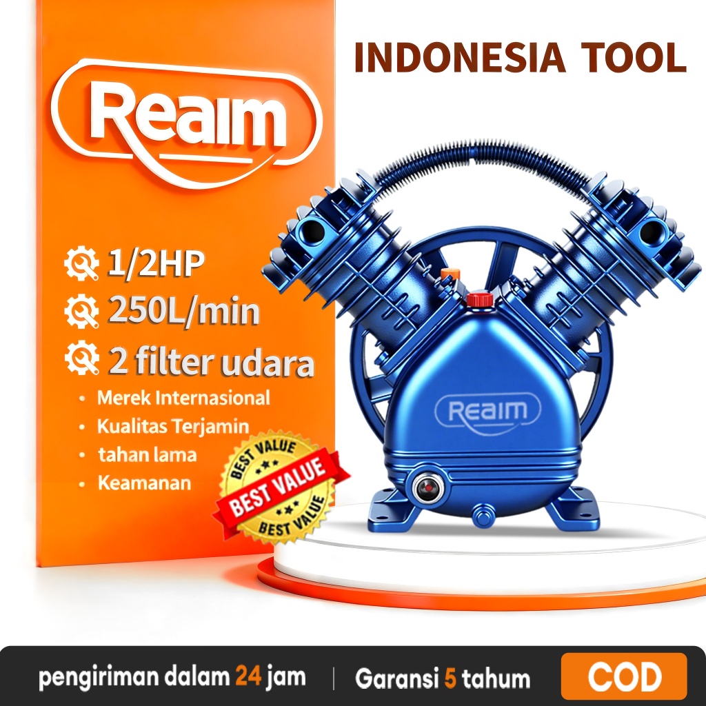 Jual REAIM Kepala Bare Compressor Compressor Head Compressor Matrix 1/2 ...