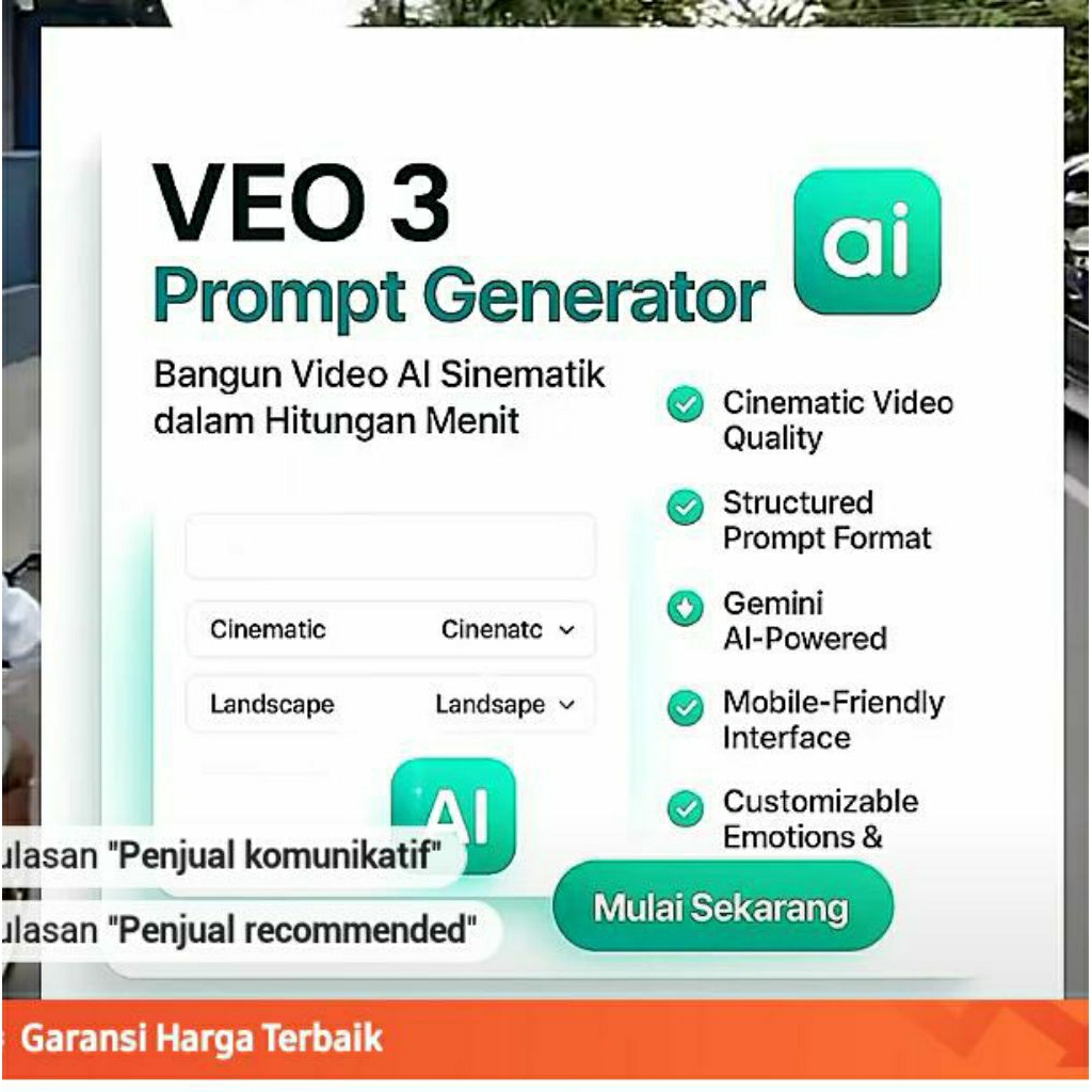 PROMPT GEMINI GENERATOR VIDEO AI VEO 3.1