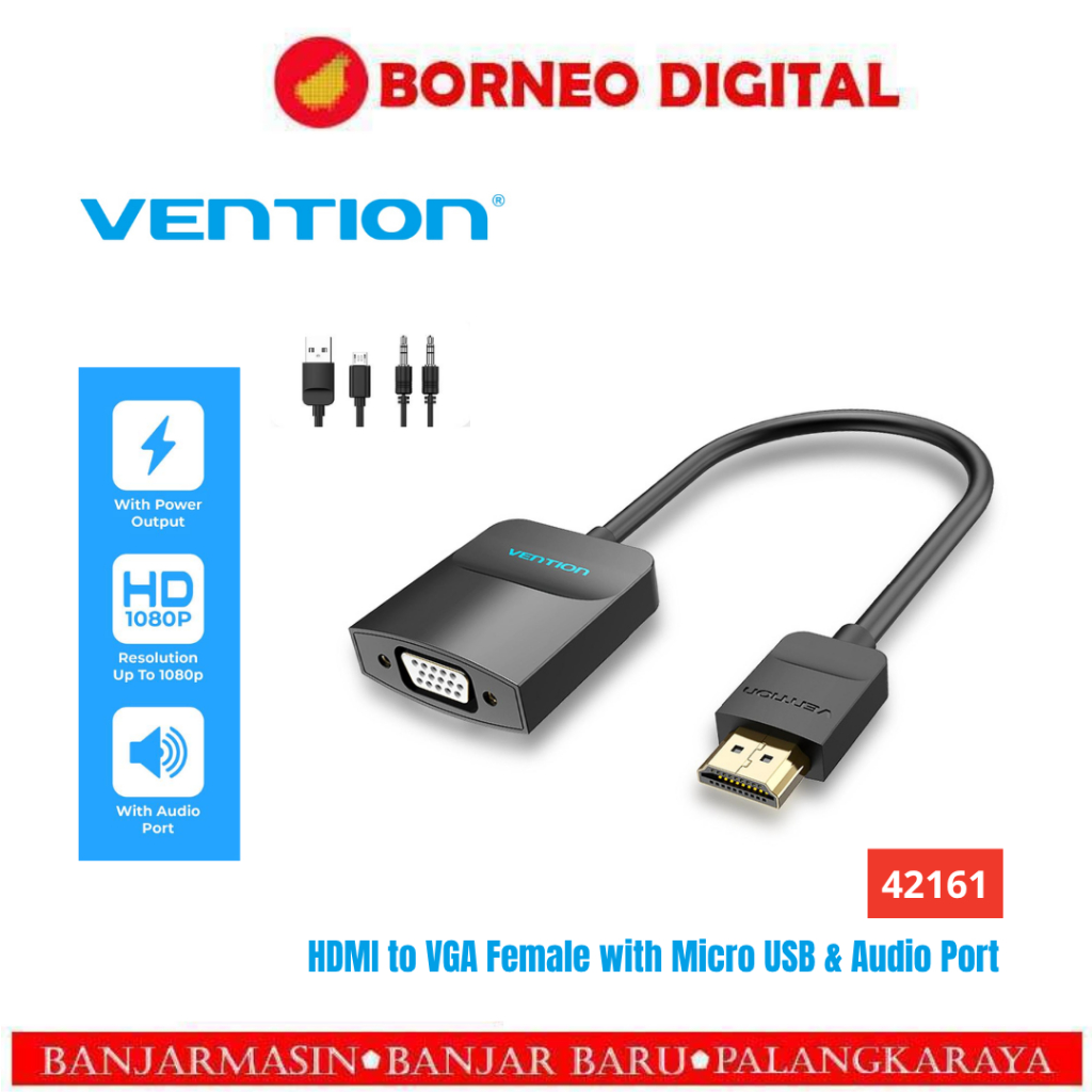 Jual Vention HDMI to VGA Converter Adapter For Monitor dan Proyektor ...