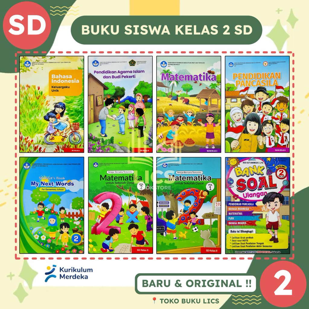 Jual Buku Paket Siswa Kelas 2 SD Kurikulum Merdeka | Shopee Indonesia