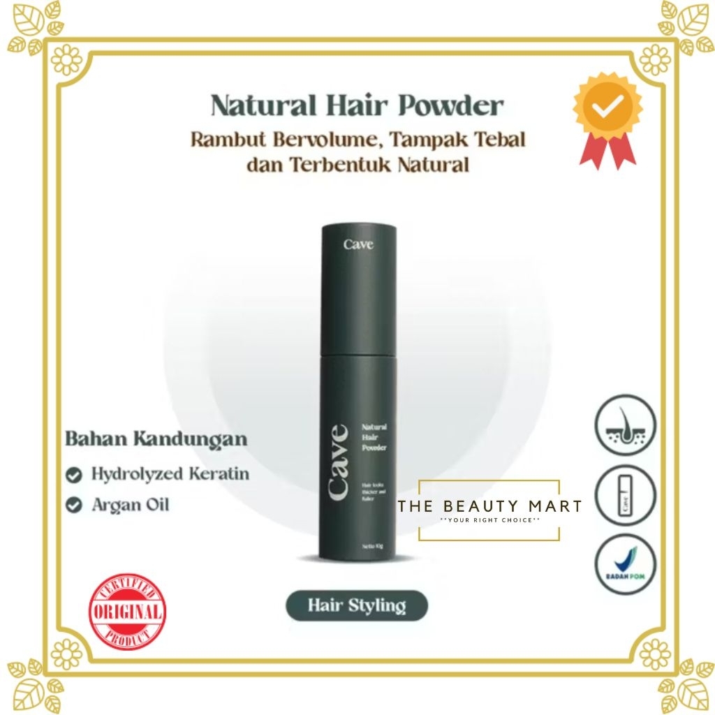 Jual CAVE Natural Hair Powder 10g - Bedak Styling Rambut Pria Membuat ...