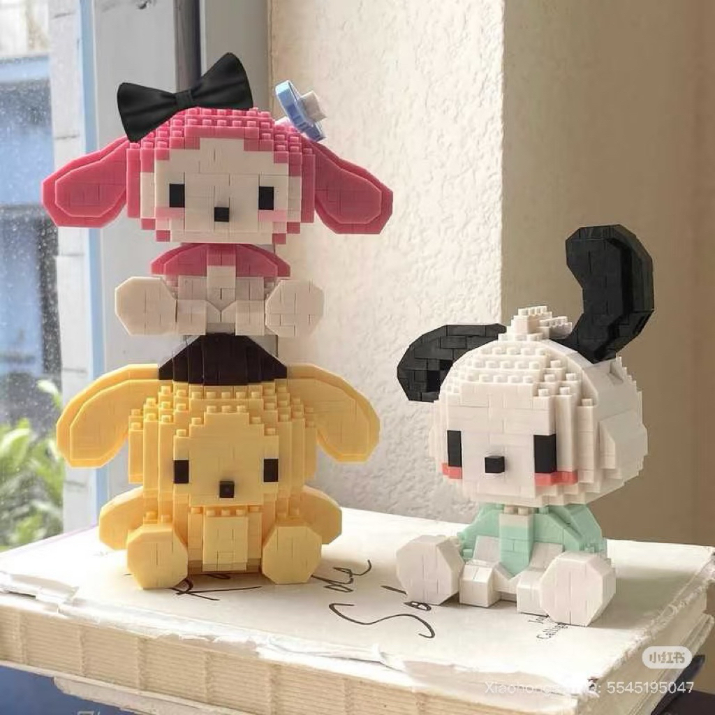 Jual Sanrio Nano Block Mini Block Model Hello Kitty Kuromi Pochacco ...