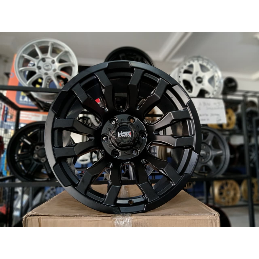 Jual Velg Ring 18 HSR BURNEH Lebar 9 Lubang 6 Untuk Mobil Fortuner ...
