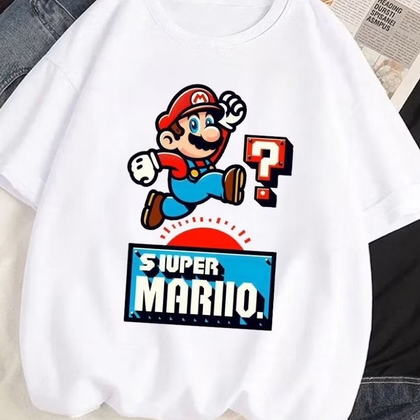 Jual Kaos MARIOS SUPER BERLARI DAN MELOMPAT PALING JAGO/custom nama dan ...