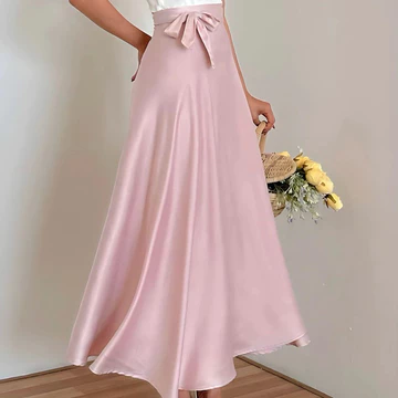 Rok Himari Skirt Korean Style Rok Flare Lilit Skirt Rok Lilit Satin Wrap Skirt Rok Lilit Polos