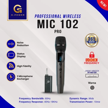 G POWER Microphone Mikrophone 202 PRO Mic Karaoke Meeting Professional Mic Wireless Charger