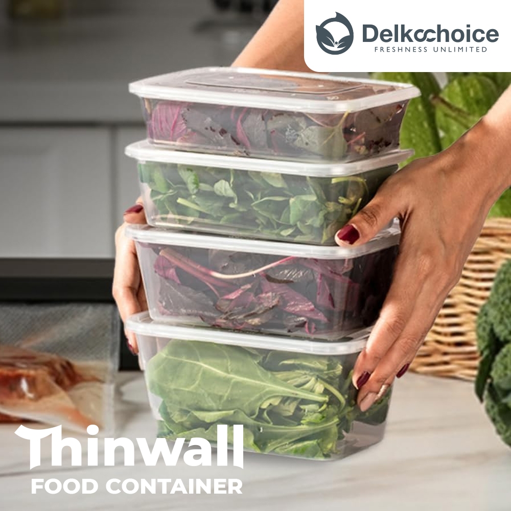 Jual Thinwall Rectangle & Round Food Container Box Clear Tempat Makan ...