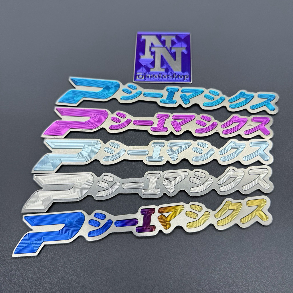 Jual SEPASANG EMBLEM PCX FONT JAPAN TITANIUM VIETNAM | Shopee Indonesia