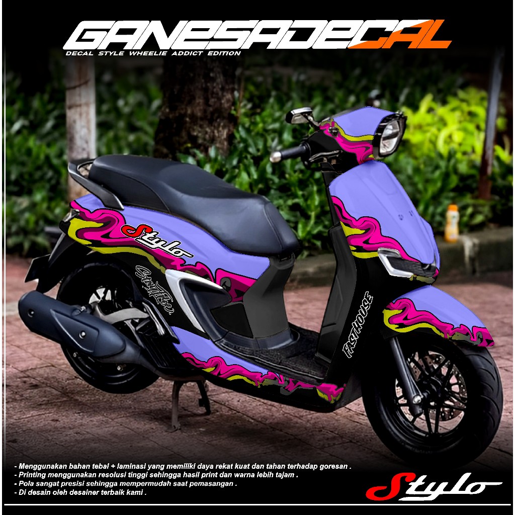 Jual Decal Stiker Honda STYLO 160 FULL BODY FULLBLOK - Sticker STYLO ...