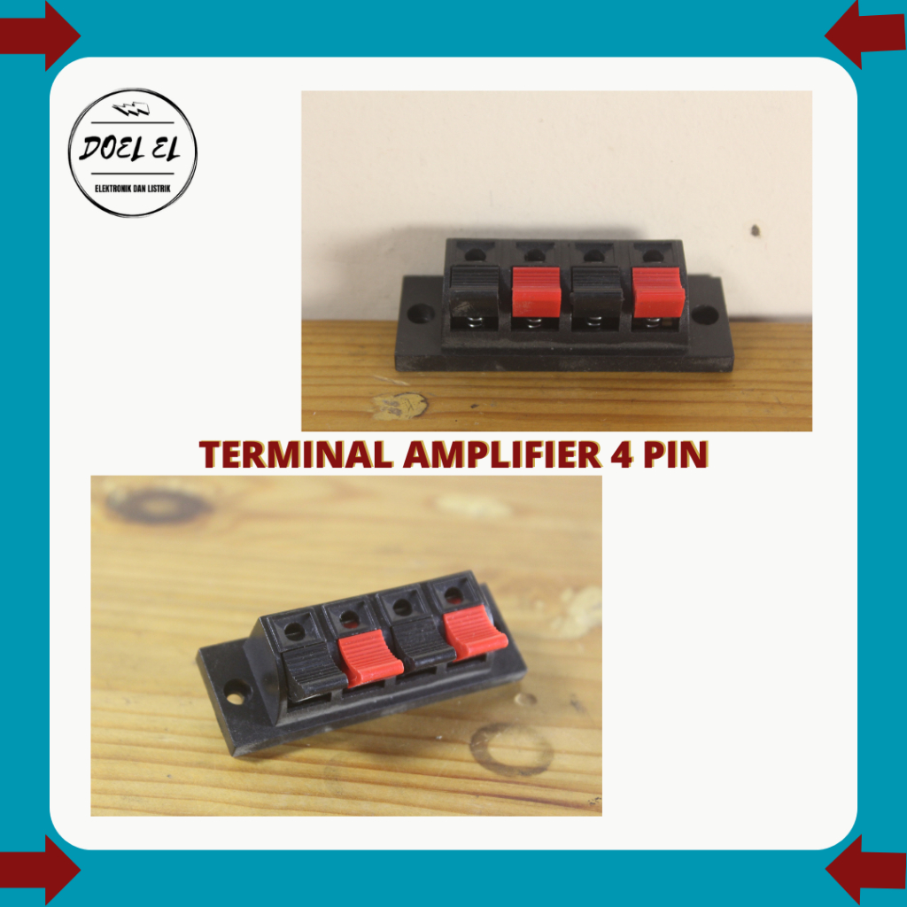 Jual SOKET AMPLIFIER SPEAKER 4 PIN | TERMINAL JEPIT SPEAKER 4 PIN ...